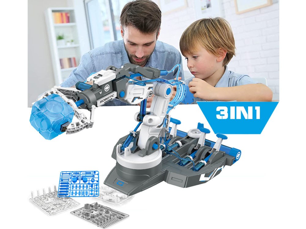 Educational kit - Do it yourself ROBOT 3in1 Hydraulic arm 220 ele ZA4199 Brand Jokomisiada