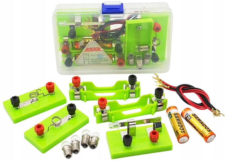 Educational kit for building electrical circuits for young electronics