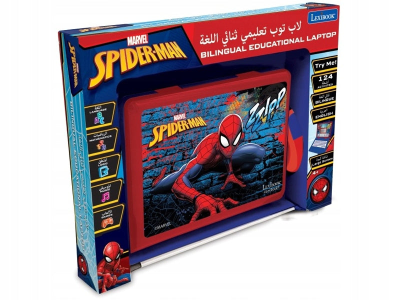 Educational laptop Lexibook Spiderman POL/ANG 124 activities for children 4+ Manufacturer code JC598SPi17