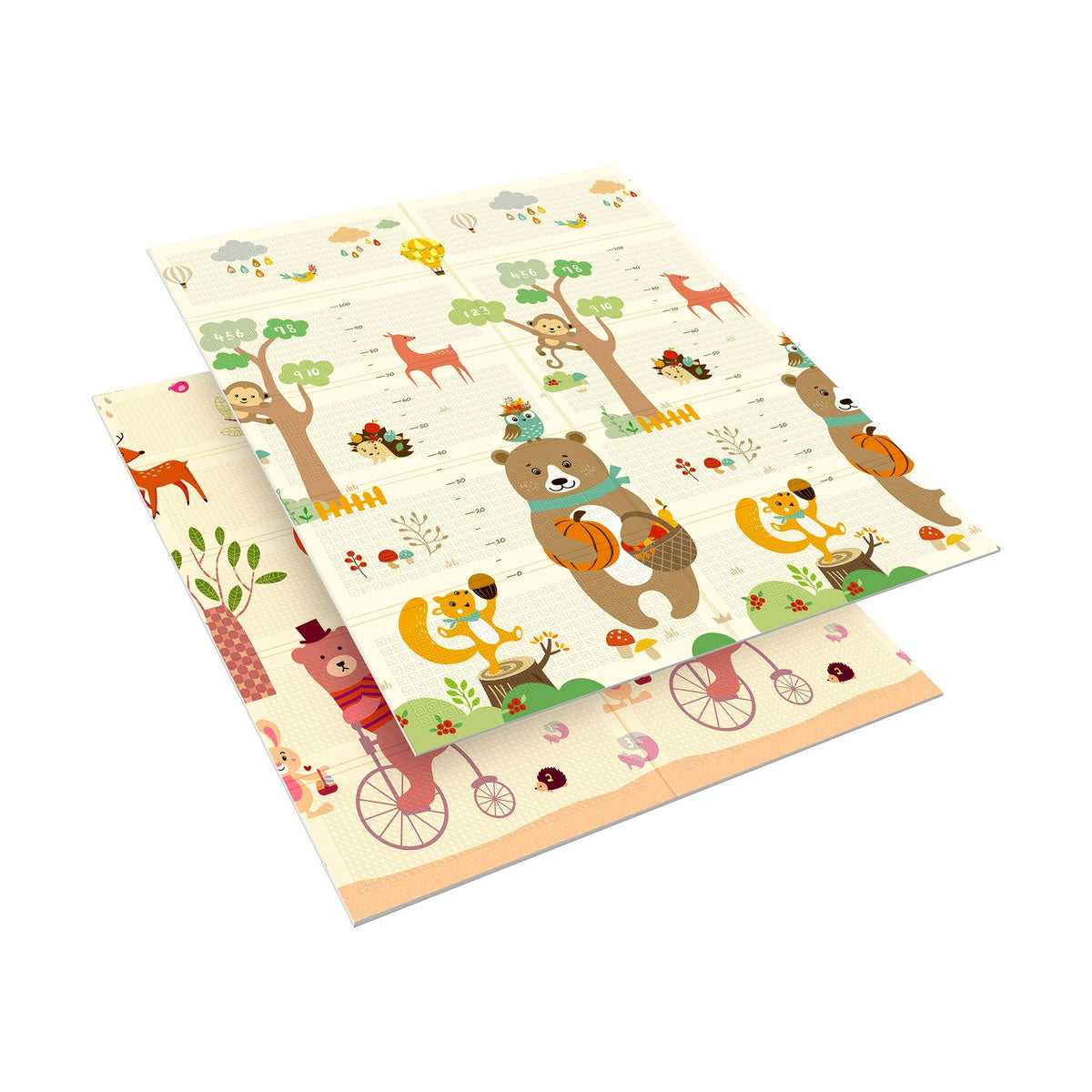 Educational mat for babies foam 180x150 cm forest and animals Rebel Packaging status original