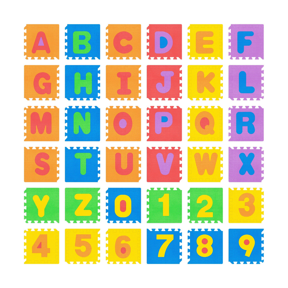 Educational mat for babies foam puzzle 120 x 120 cm alphabet Rebel Brand Rebel