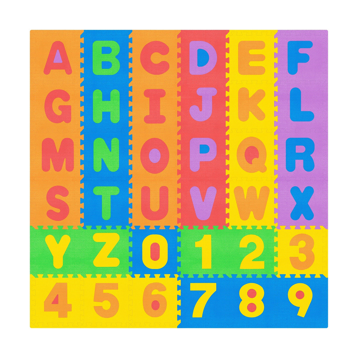 Educational mat for babies foam puzzle 120 x 120 cm alphabet Rebel