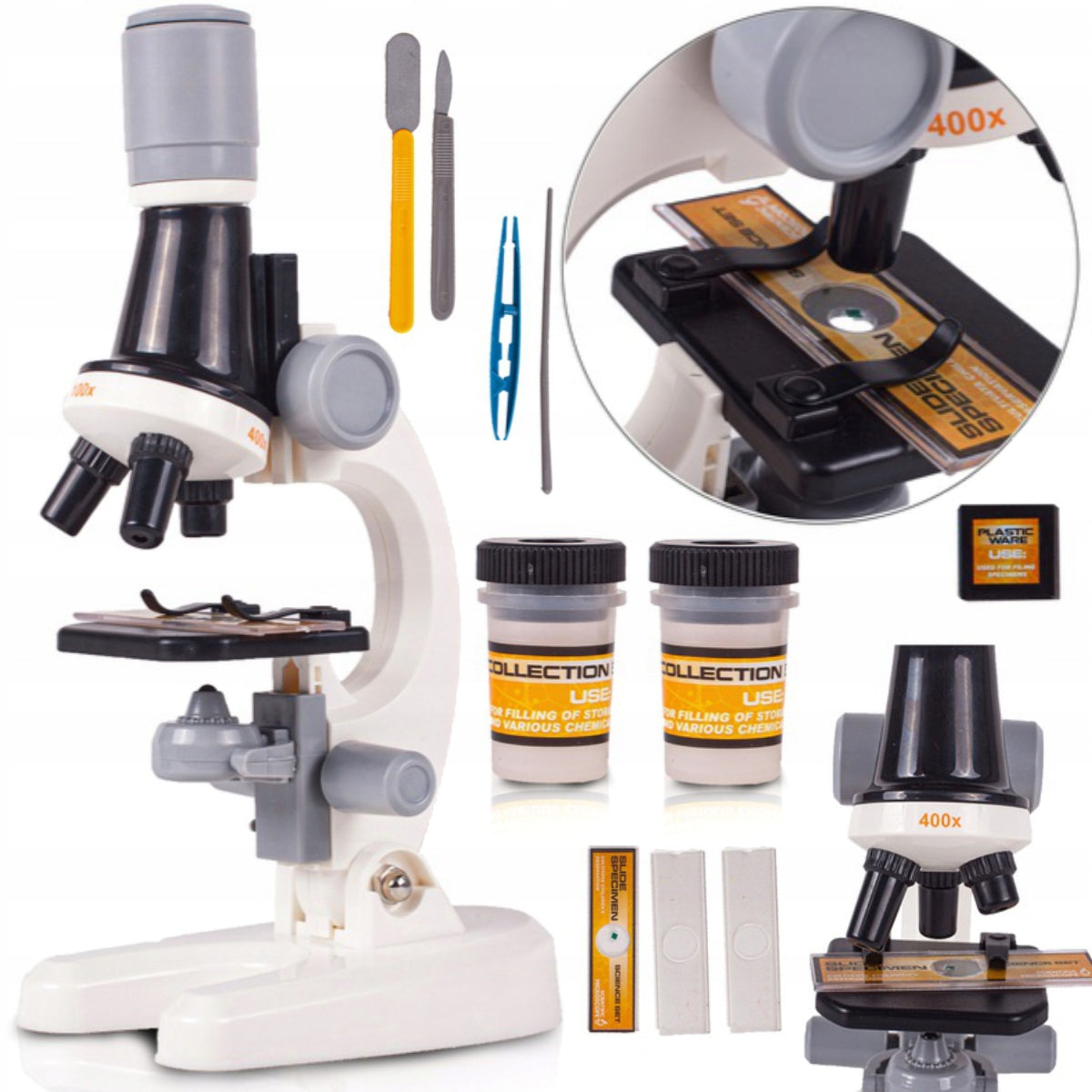 Educational microscope for children increases to 1200x Set EAN (GTIN) 5904224495916