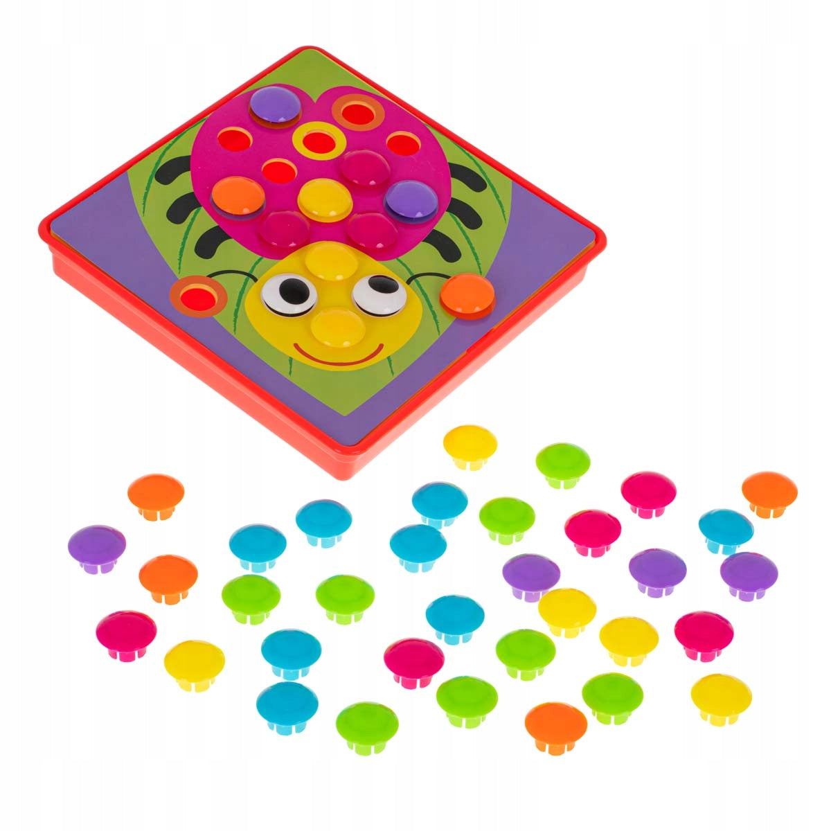 Educational puzzle button mosaic 57 el. plastic 3 years + Manufacturer code KX6612