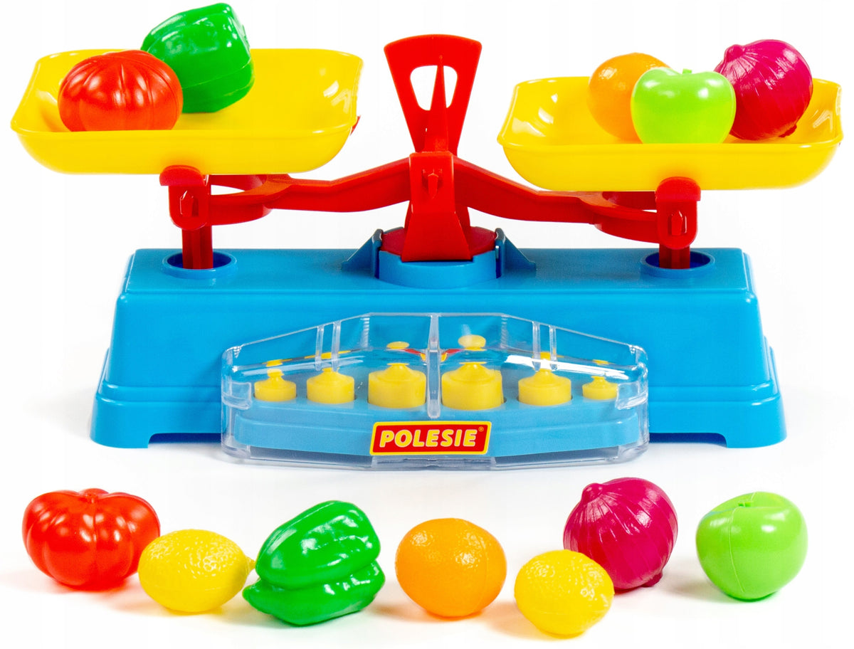 Educational set weight with products shopping 12 el. for children 3+
