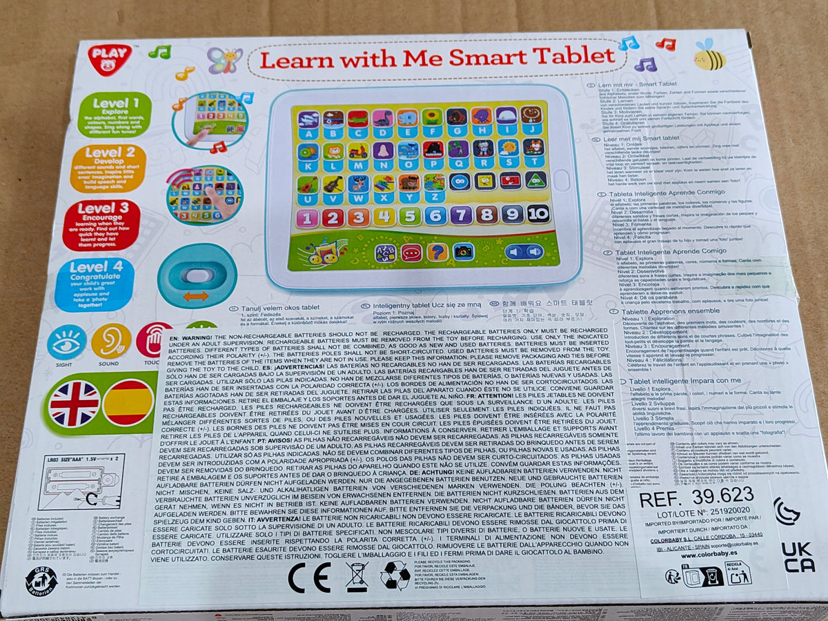 Educational tablet PlayGo ABC number ENG/ES for children 24m+ HIT Manufacturer code 8412842396234