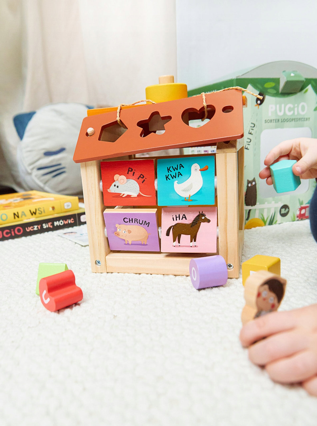 Educational toy NASZA KSIĘGARNIA Pucio Speech therapy Sorter Gender boys girls