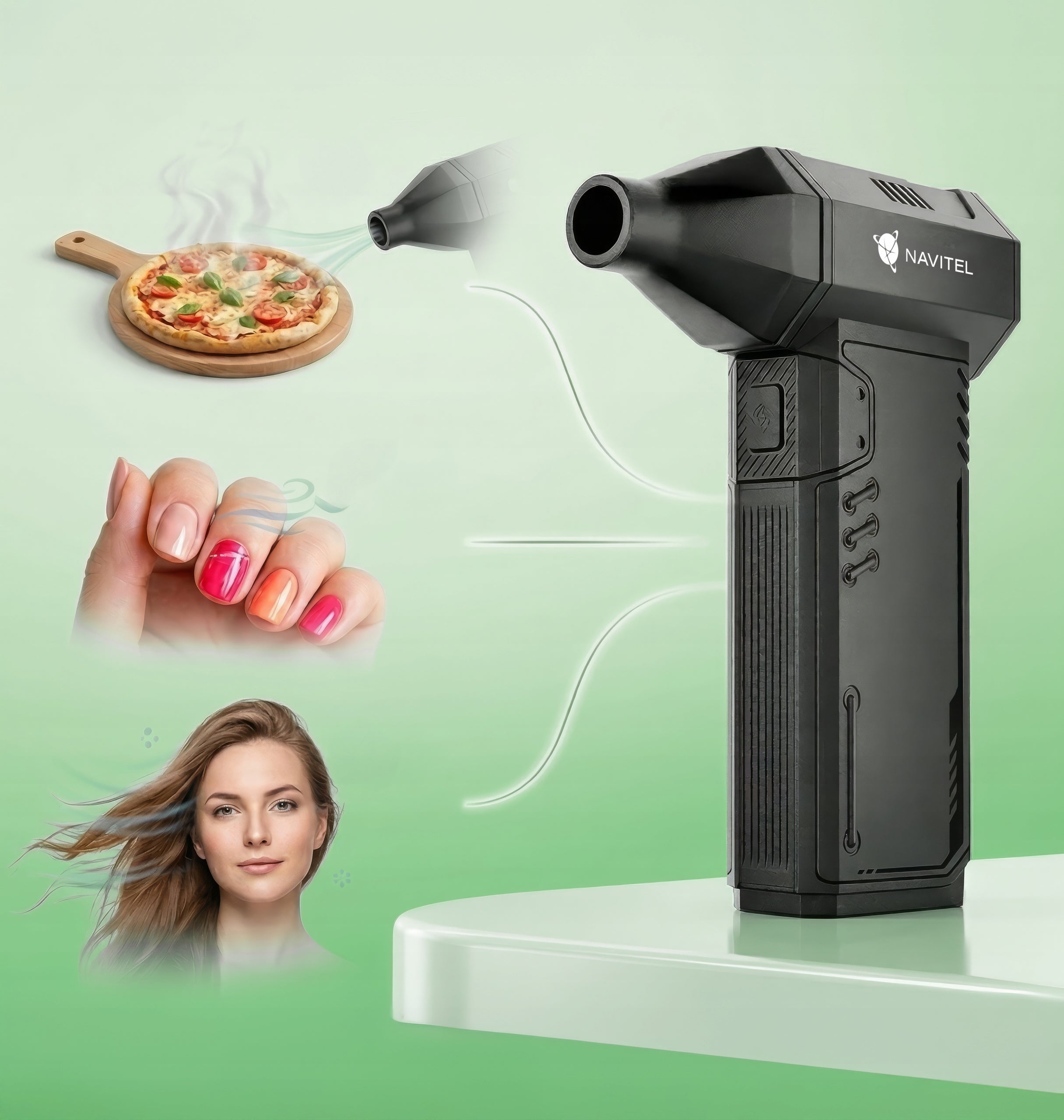 Efficient blower NAVITEL TF5 TURBO JET for electronics, + CASE + Freebie Brand NAVITEL