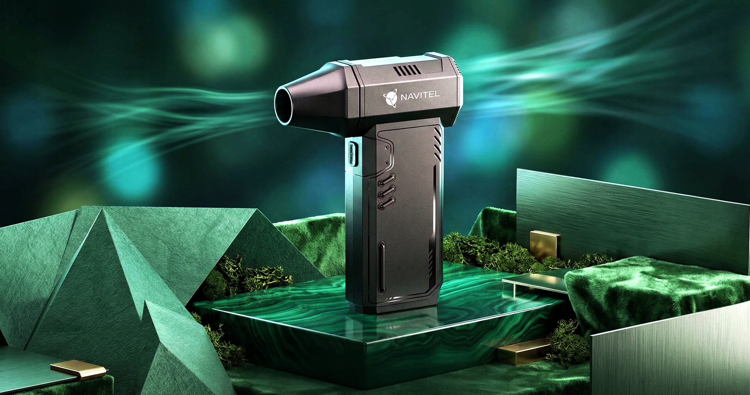 Efficient blower NAVITEL TF5 TURBO JET for electronics, + CASE + Freebie Output 0 m3/min