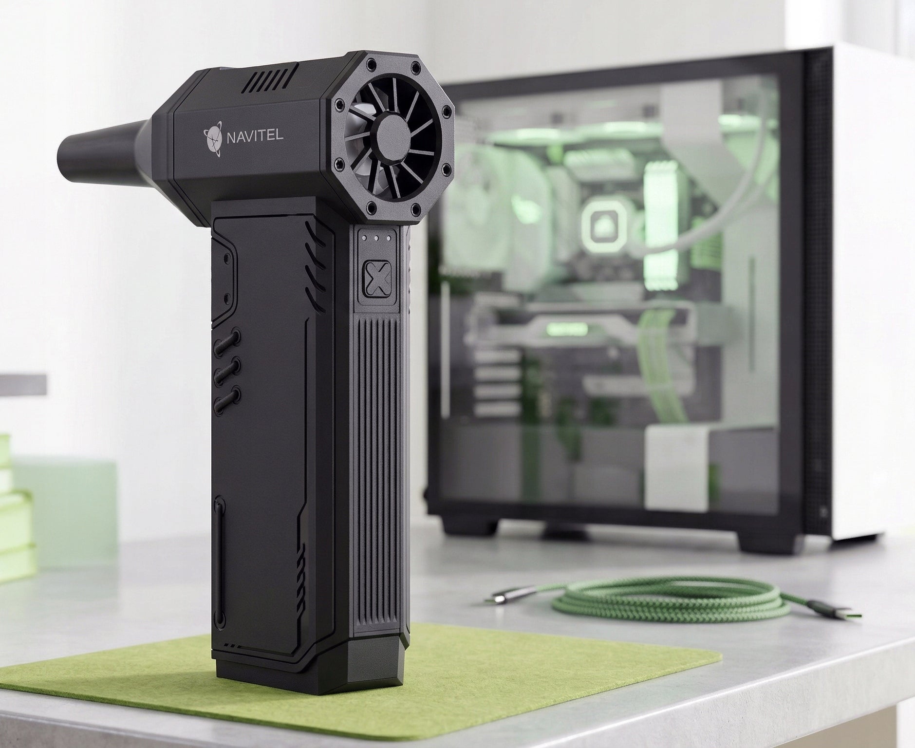 Efficient blower NAVITEL TF5 TURBO JET for electronics, + CASE + Freebie Tool weight 0.3 kg