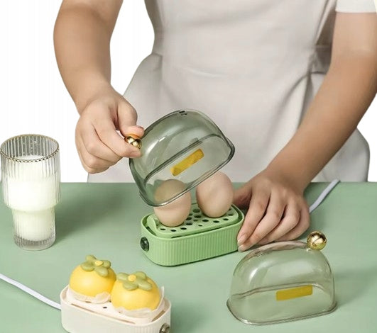 Egg Cooking Machine Mini Tourist for 2 Eggs ELECTRIC