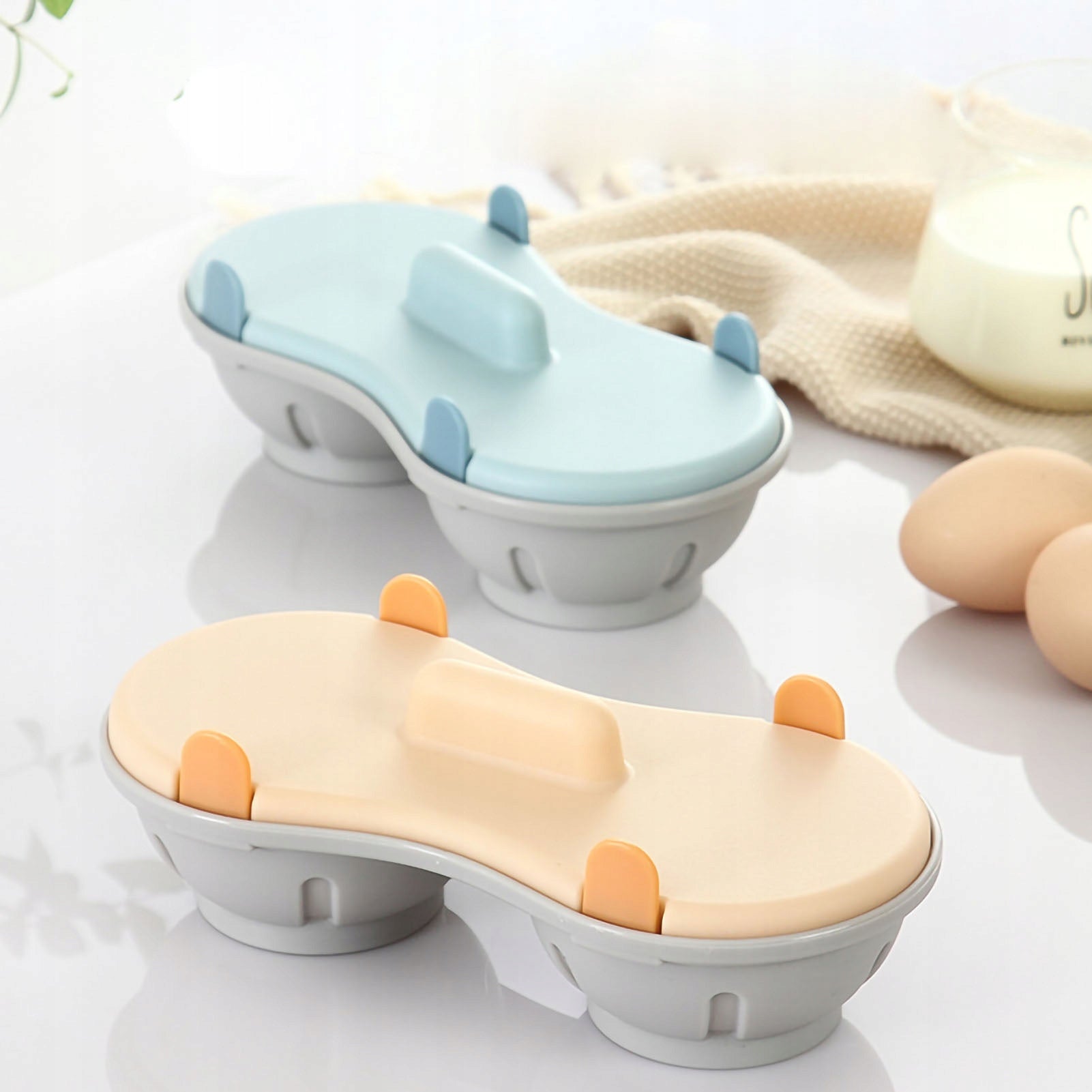 Egg Cooking Microwave Non-Toxic, Safe Dominant color clear
