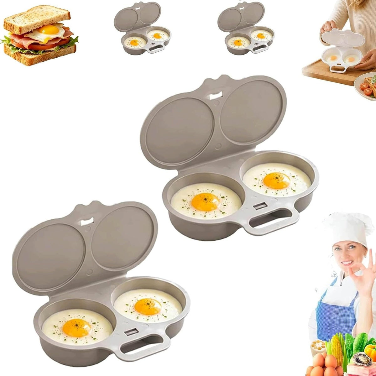 Egg cooker EMO 1 grey Brand EMO