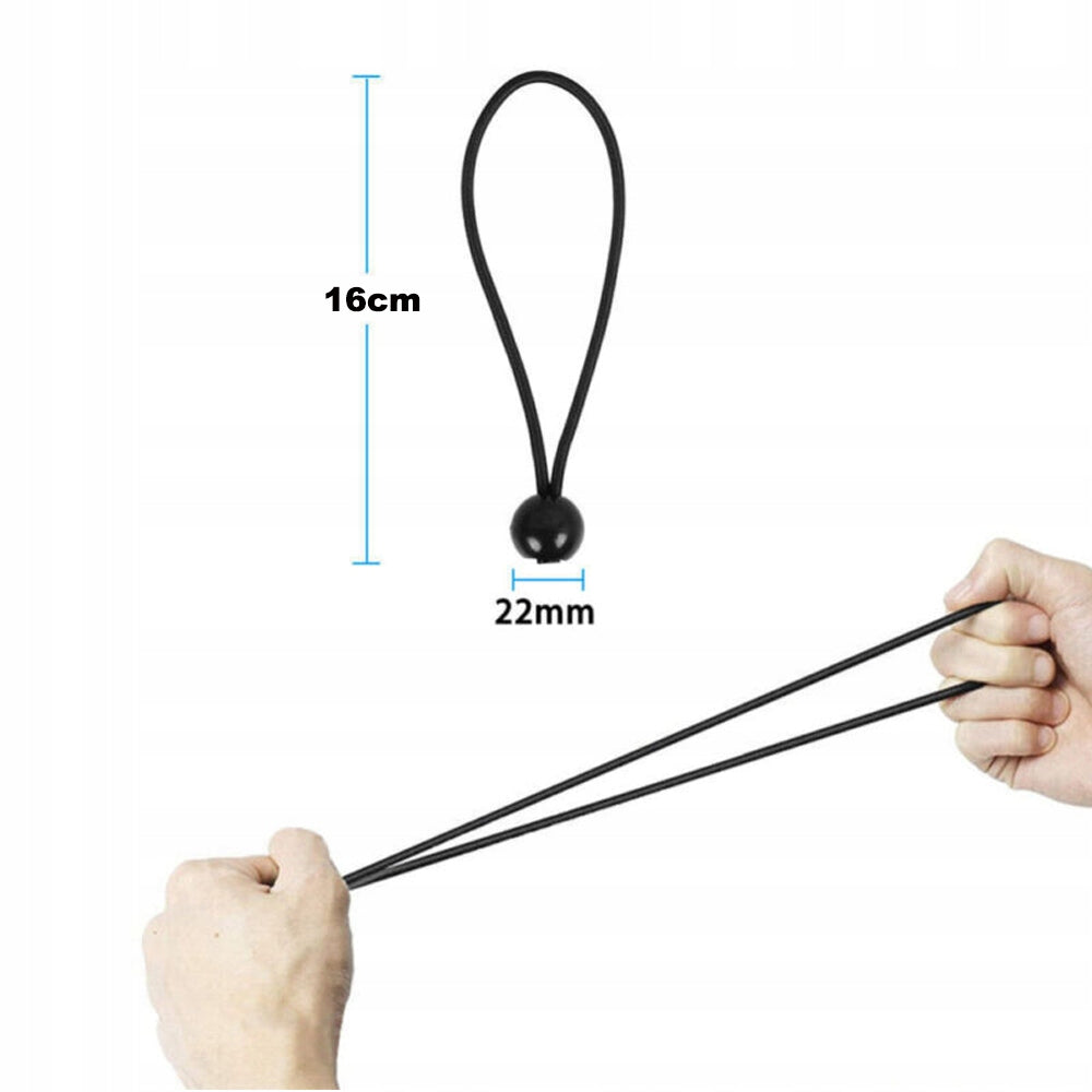 Elastic Rubber with BALL CABLE for Tent Tarpaulin Tension Attachment 100X Manufacturer code SSJUe