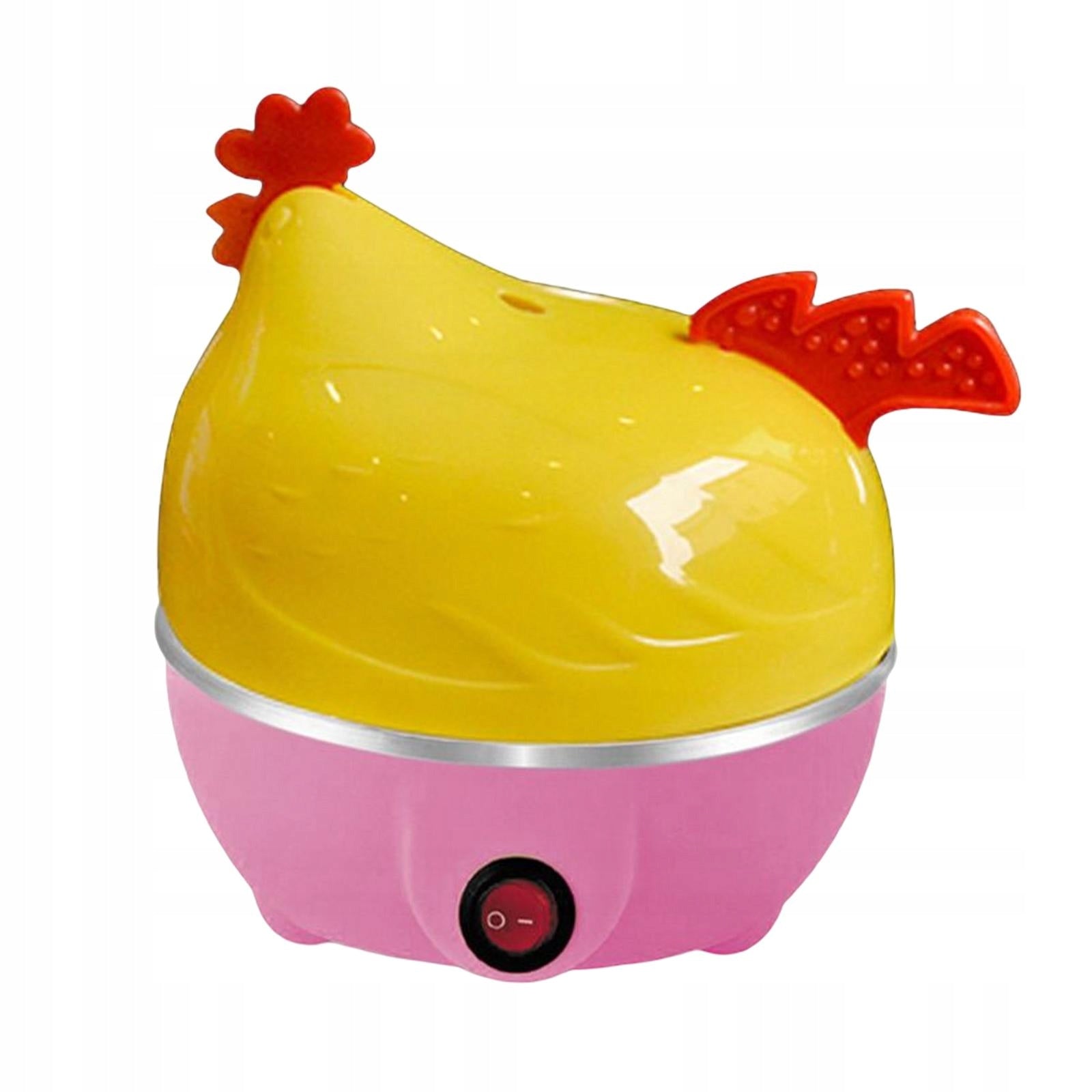 Electric 7 Egg Cooker with Automatic Shut Off Egg Steamer for Dorm Pink