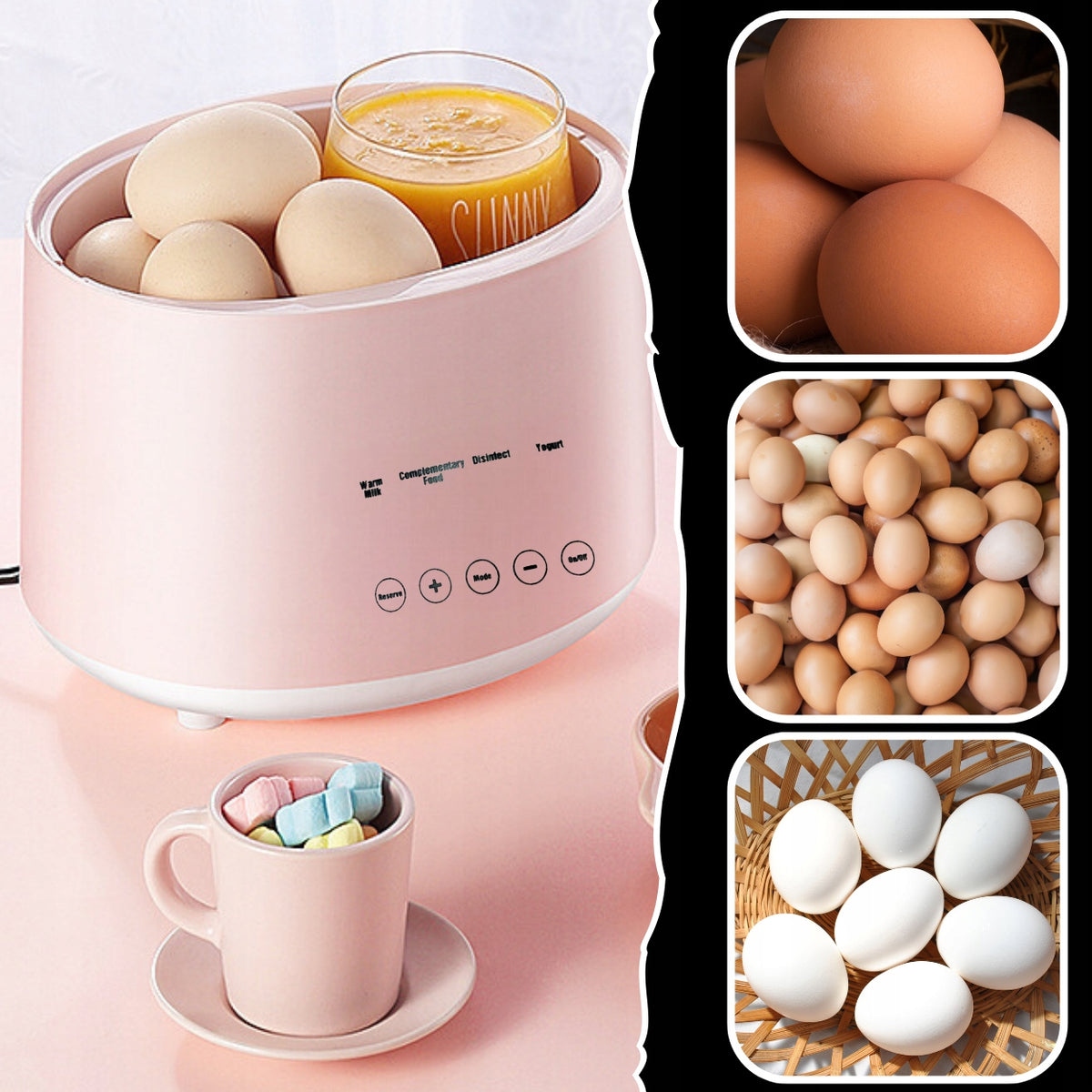 Electric Bottle Warmer Care Life Pink + Egg Cooker EAN (GTIN) 5907745918964