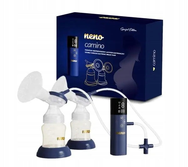 Electric Breast Pump Neno Camino Dual 3-Phase Rechargeable 2 Bottles