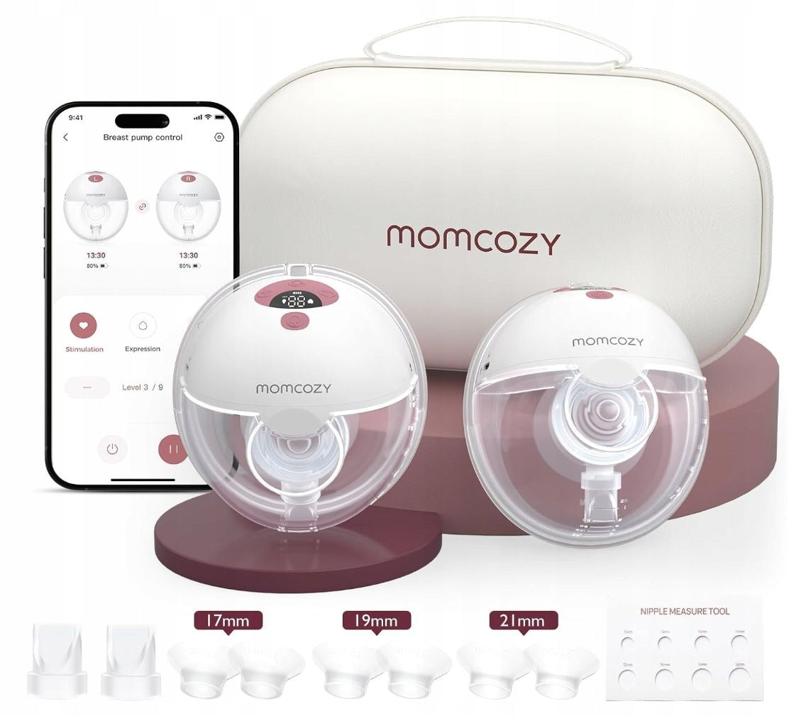 Electric Breast Pump Shell Double Momcozy M5 Smart App 2pcs Red Packaging status original