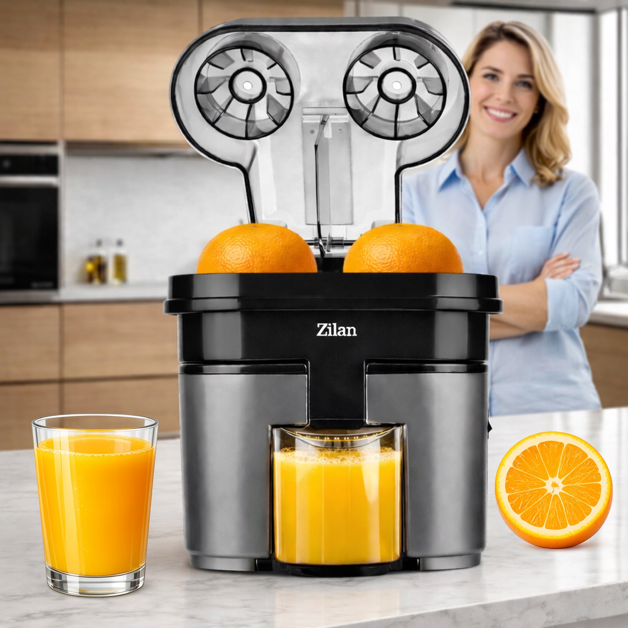 Electric CITRUS Juicer 90W 2 HALVES 500ML Power rating 90 W