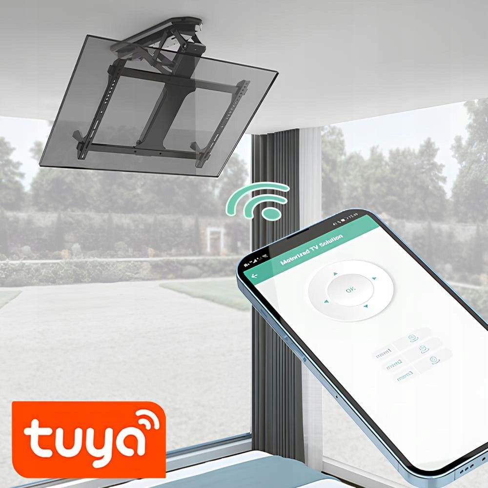 Electric Ceiling Mount Remote Control/Tuya VESA 32-70'' 35kg Packaging status original