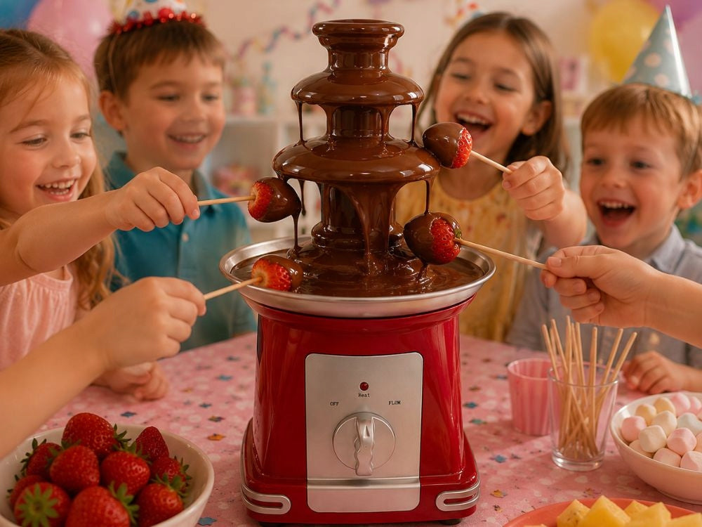 Electric Chocolate Fountain 3 Levels For Chocolate Cheese Sauces bbq