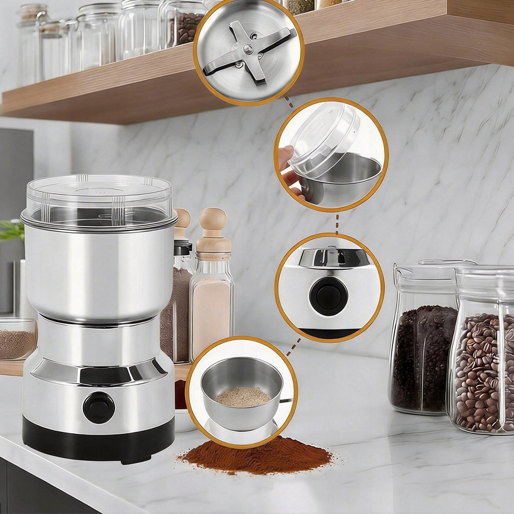 Electric Coffee Grinder, Fast Grinding for Grinding Cereal Nuts 200W Brand no brand