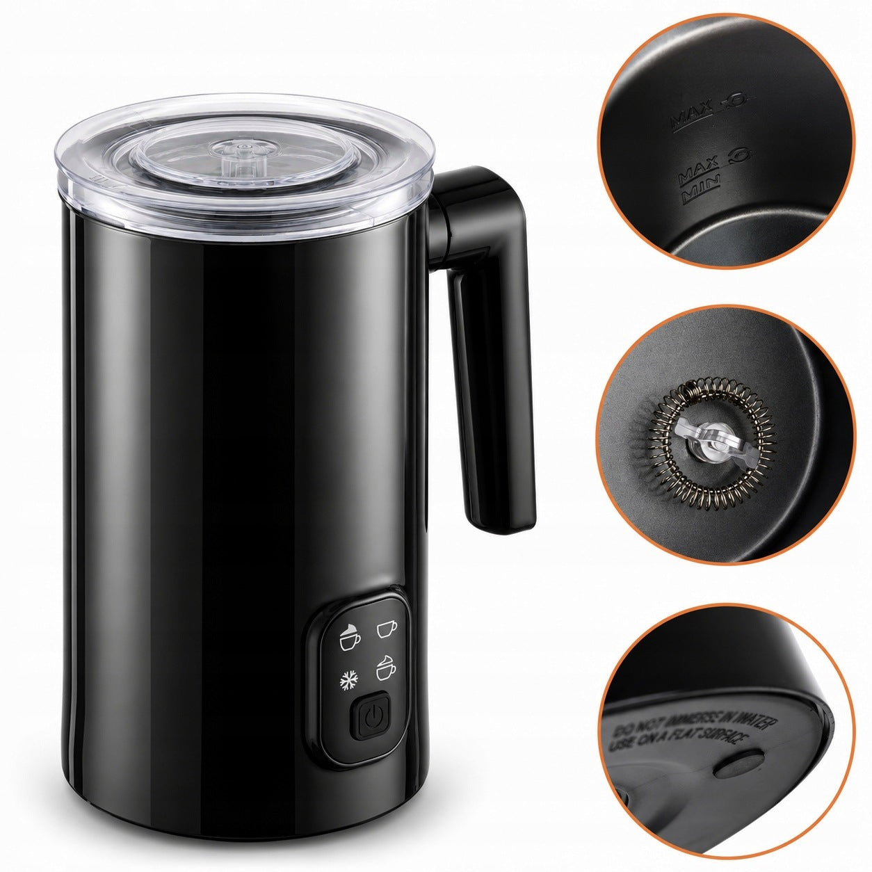 Electric Coffee Milk frother 400W Heater 4 Modes 350ml BPA FREE Manufacturer code 00026180