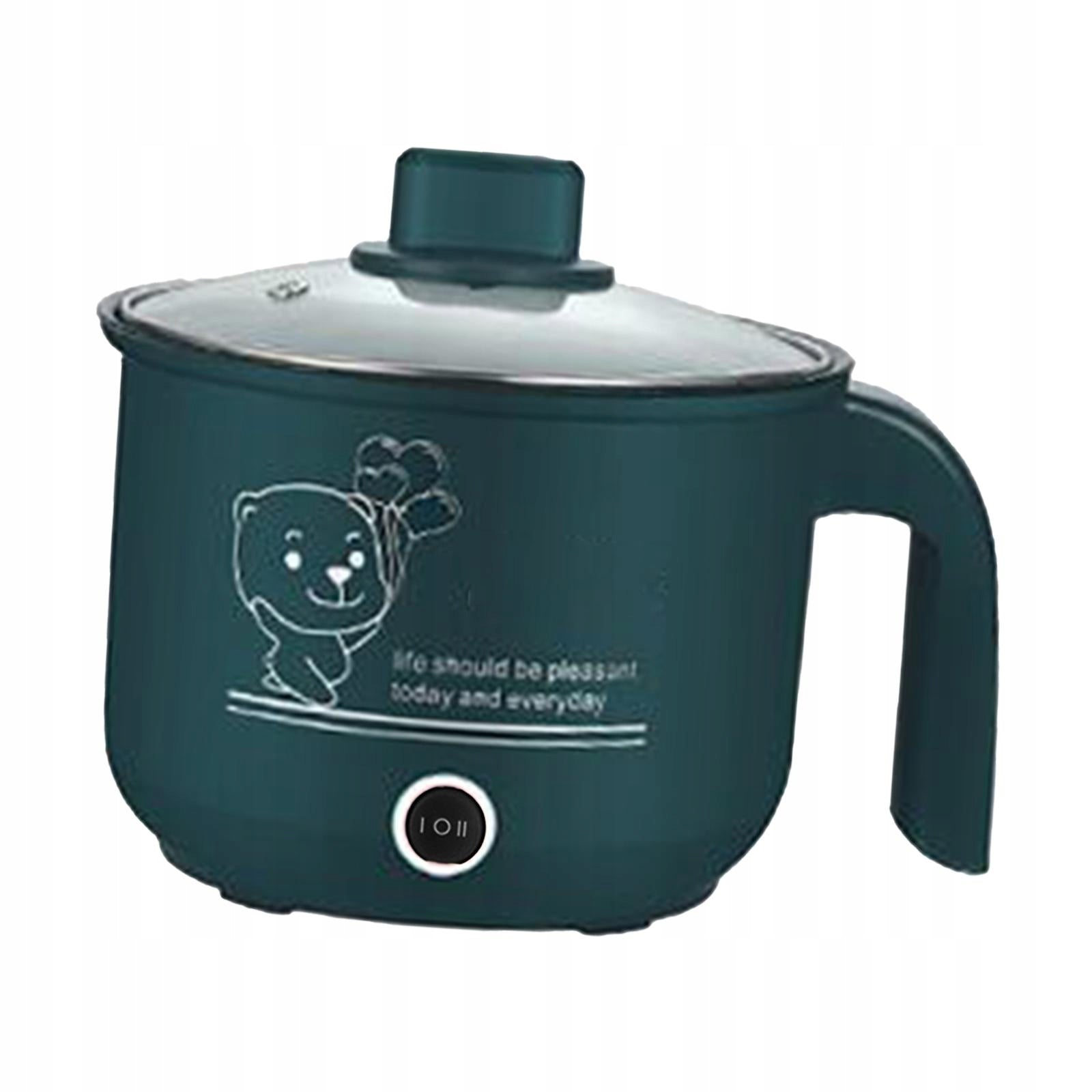 Electric Cooking Pot Nonstick Electric Green Brand no brand