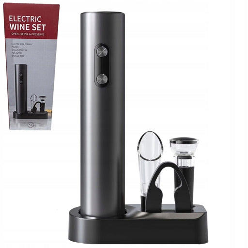 Electric Corkscrew Wine Opener Cutter Set