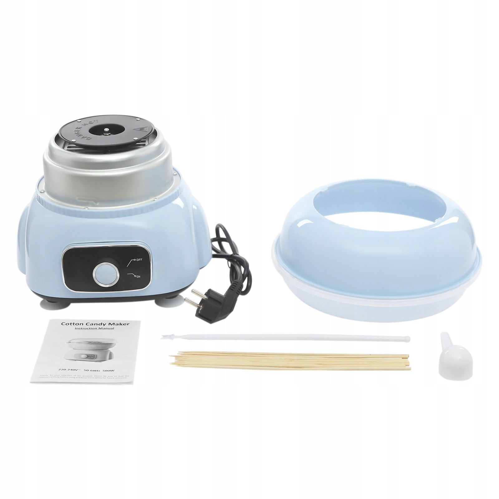 Electric Cotton Candy Machine, Blue Cotton Candy Maker, 500W, 220-240V Manufacturer code CCM123