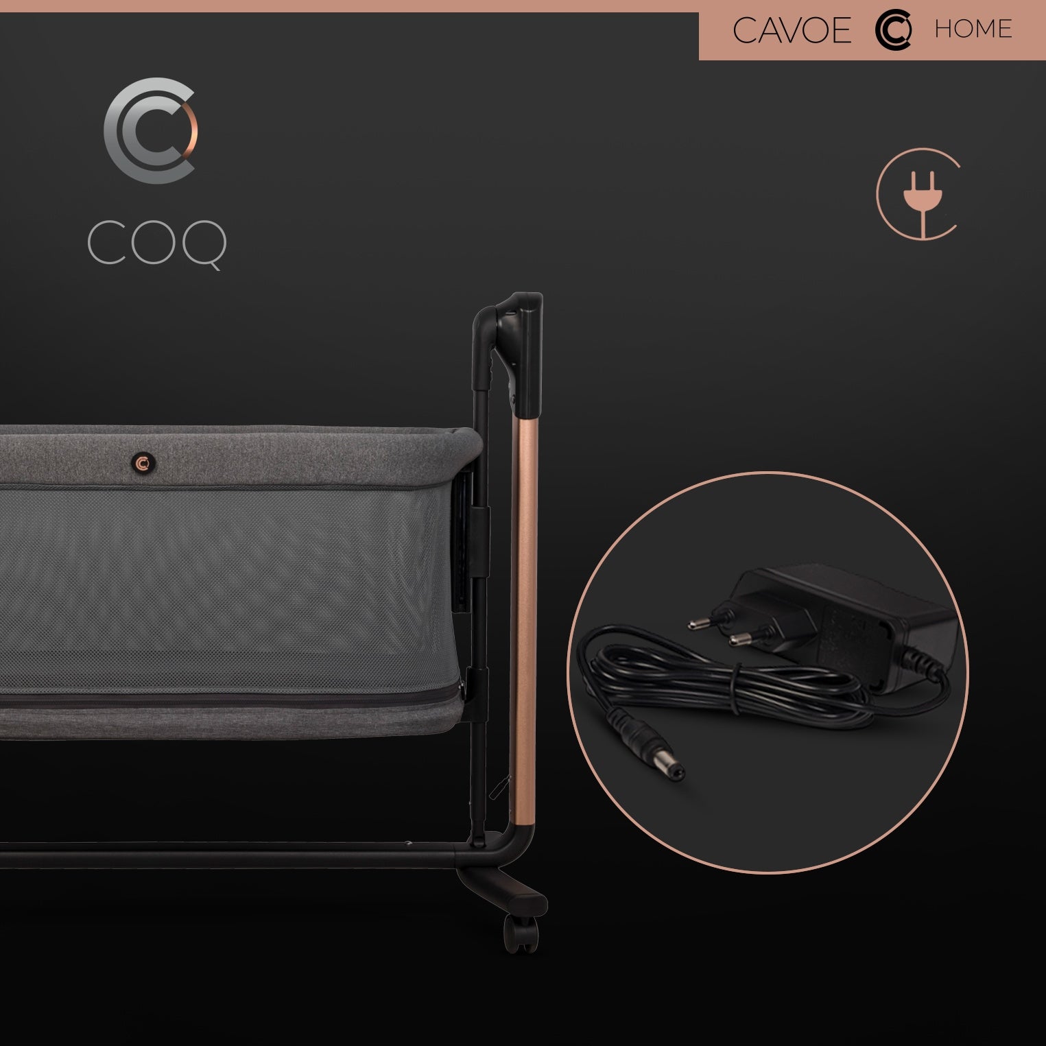 Electric Cradle and Baby Crib 4in1 COQ Remote Control Mattress 24m Brand Cavoe