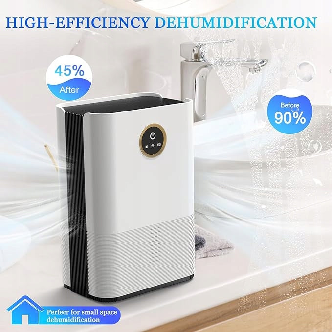 Electric Dehumidifier, 1000ml, Full Color LED Light