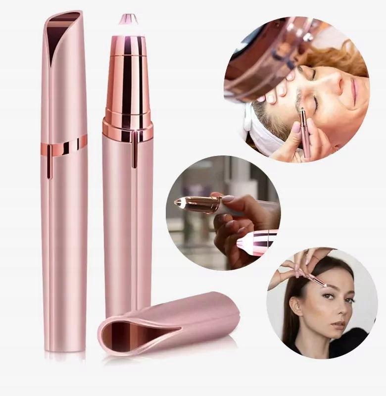 Electric EYEBROW TRIMMER Pocket FACE EPILATOR pink GIFT Manufacturer code TRYMER DO BRWI depilator do twarzy