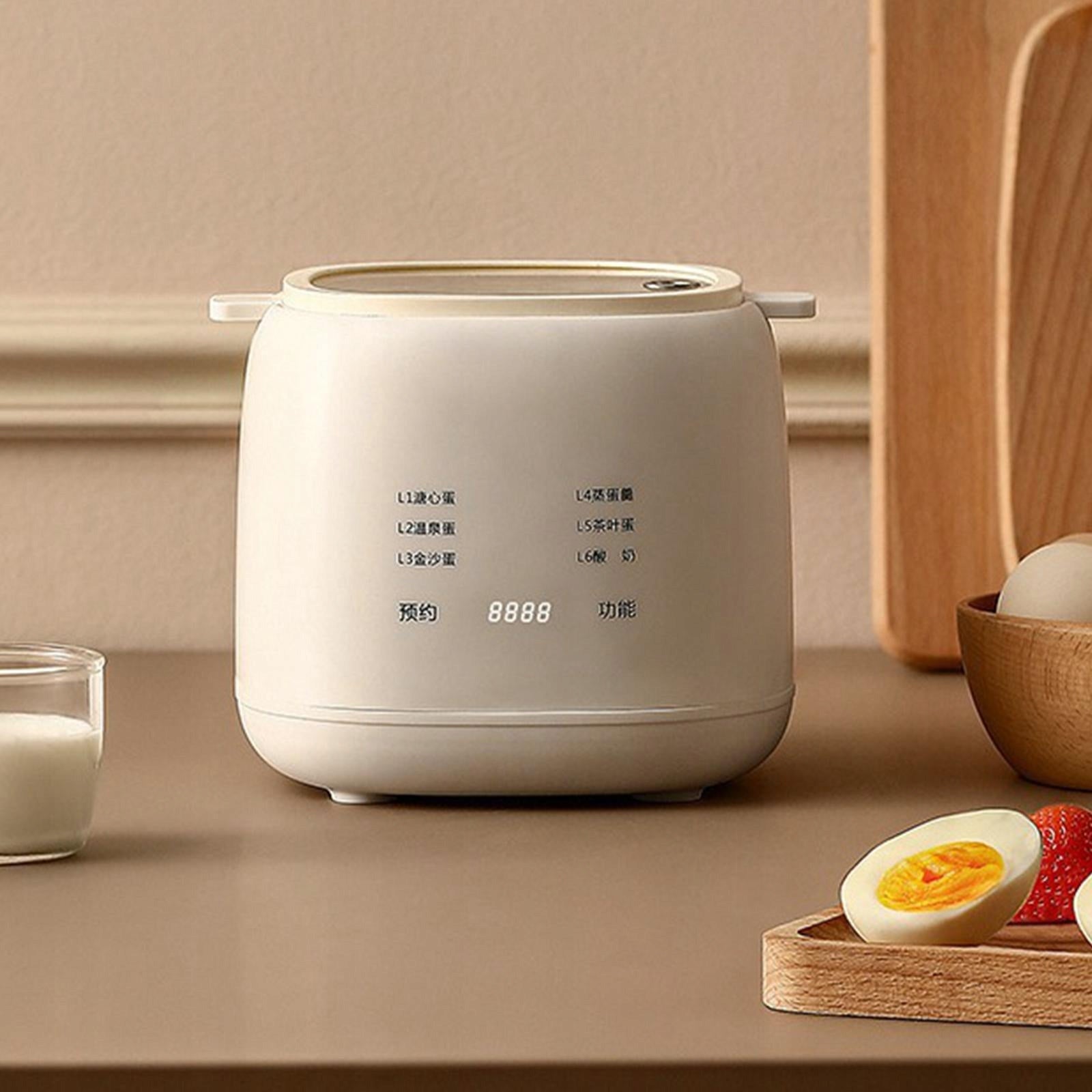 Electric Egg Cooker EU Adapter Auto Shut Off Cooking Supplies Digital Easy Packaging status original