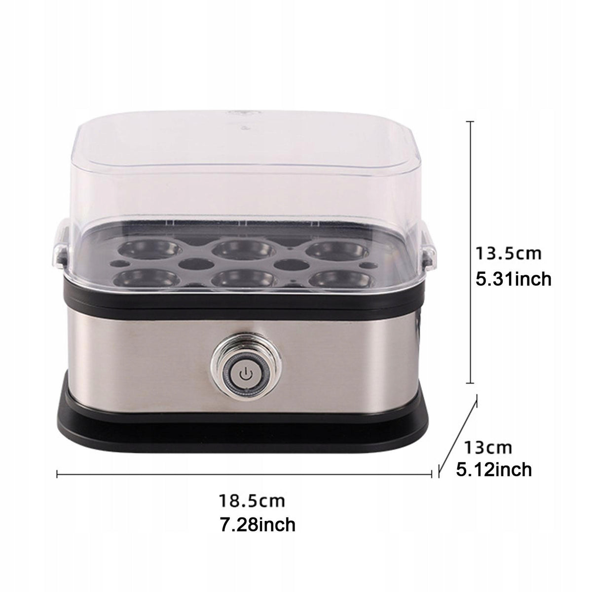 Electric Egg Cooker EU Adapter Cookware Steaming Kitchen Tool Kitchen Packaging status original