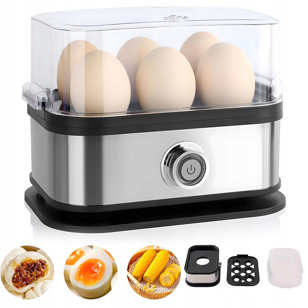 Electric Egg Cooking Pot for 6 Eggs, Egg Cooker