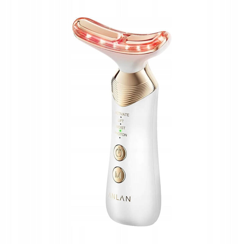 Electric Ems Massager For Neck And Face Anlan Led Light Wireless Packaging status original