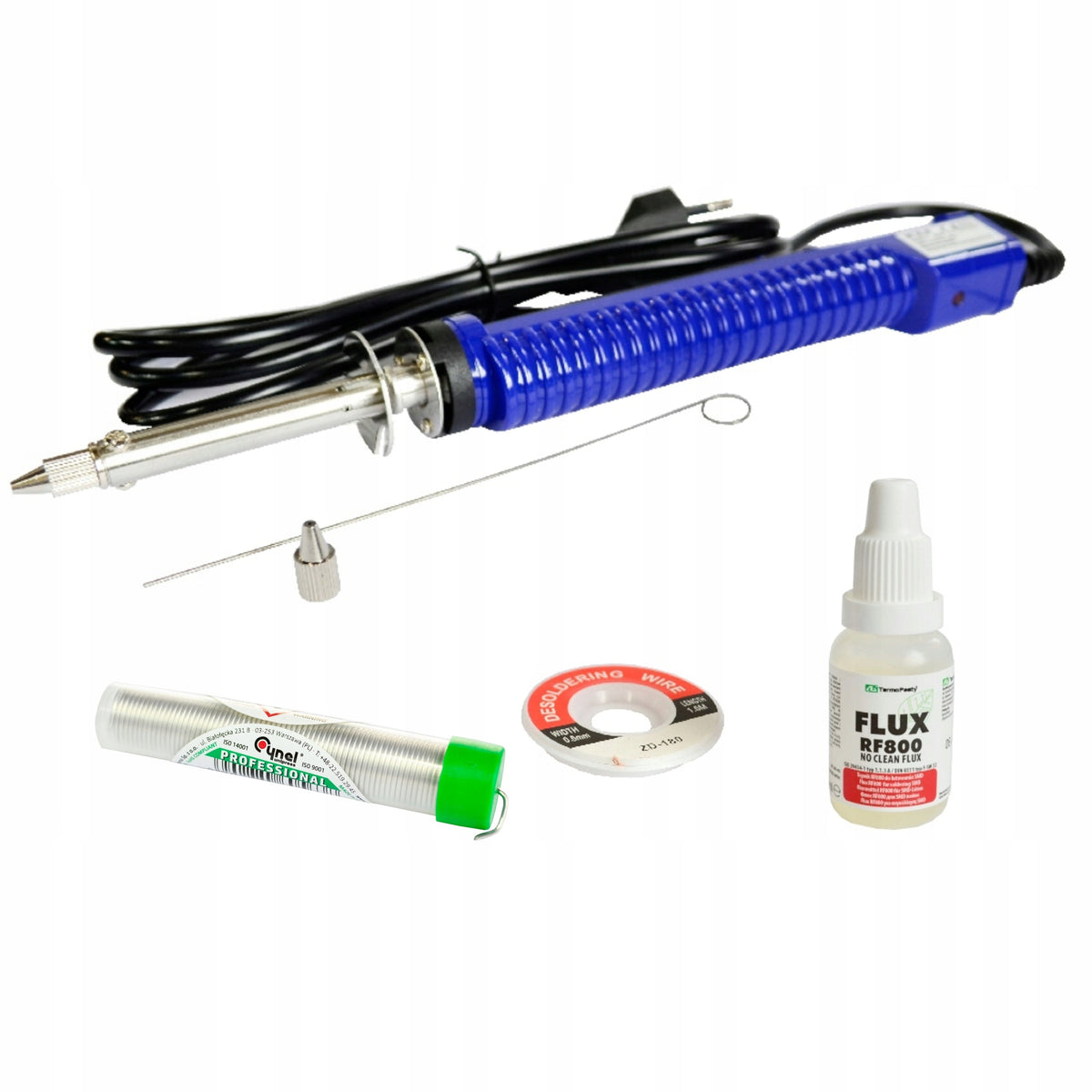 Electric Extractor 30W Tin Braid Lux Desoldering Kit