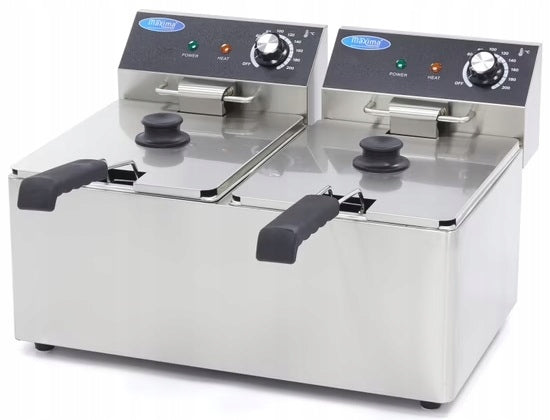 Electric Fryer 2x8L Professional Fryer 6,5kW MAXIMA 09365225