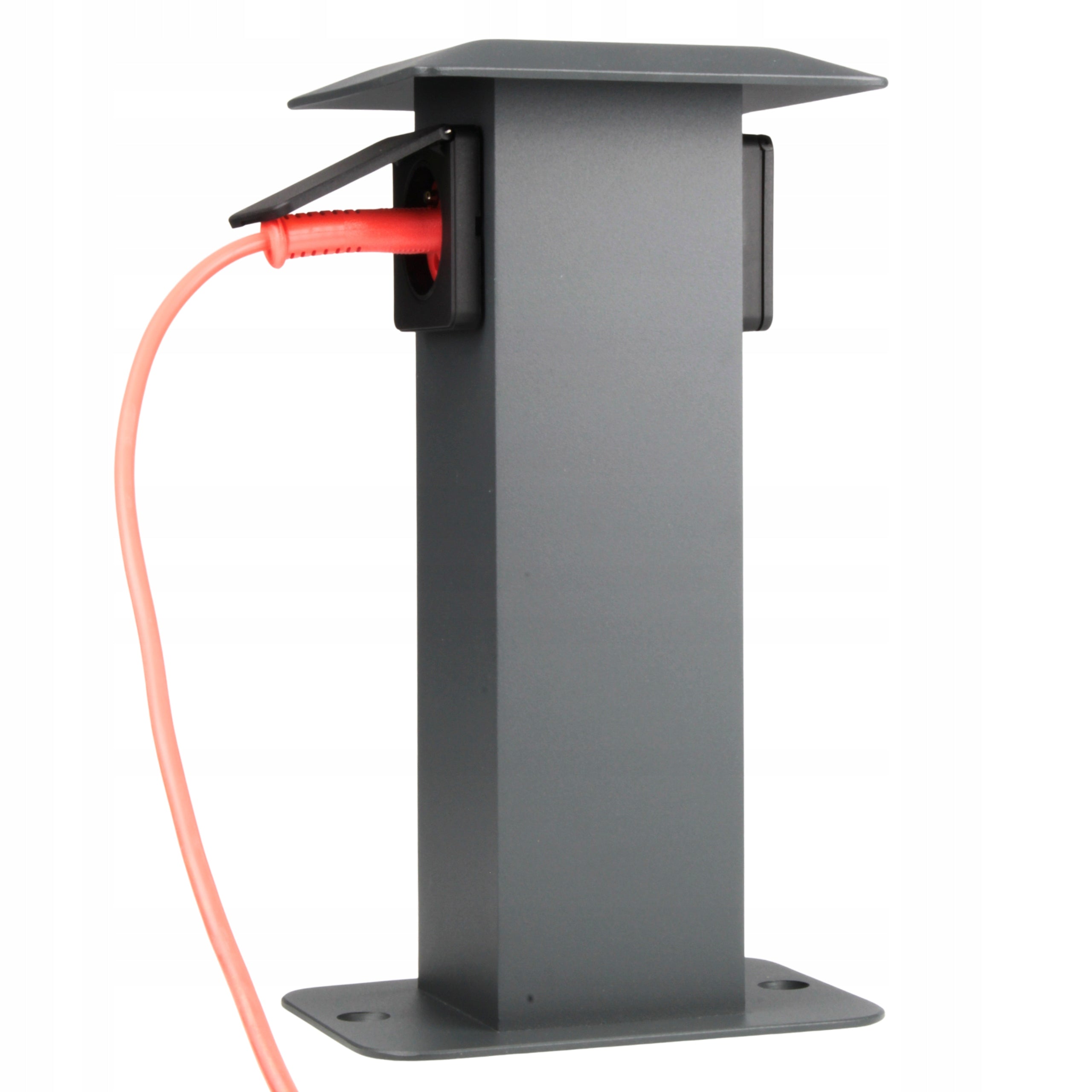 Electric Garden Post with Two Power Sockets Anthracite