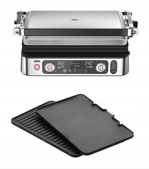 Electric Grill BRAUN GC9162 MultiGrill 9 Pro Silver Packaging status original