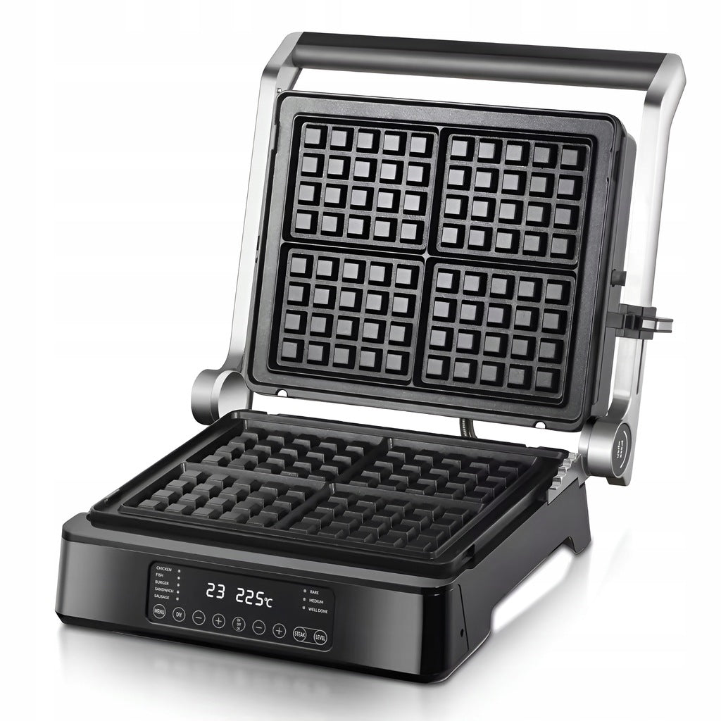Electric Grill Waffle Iron Toaster Panini Programmer Large 2000W Manufacturer code MOCNY GRILL ELEKTRYCZNY 3W1 2000W NON-STICK