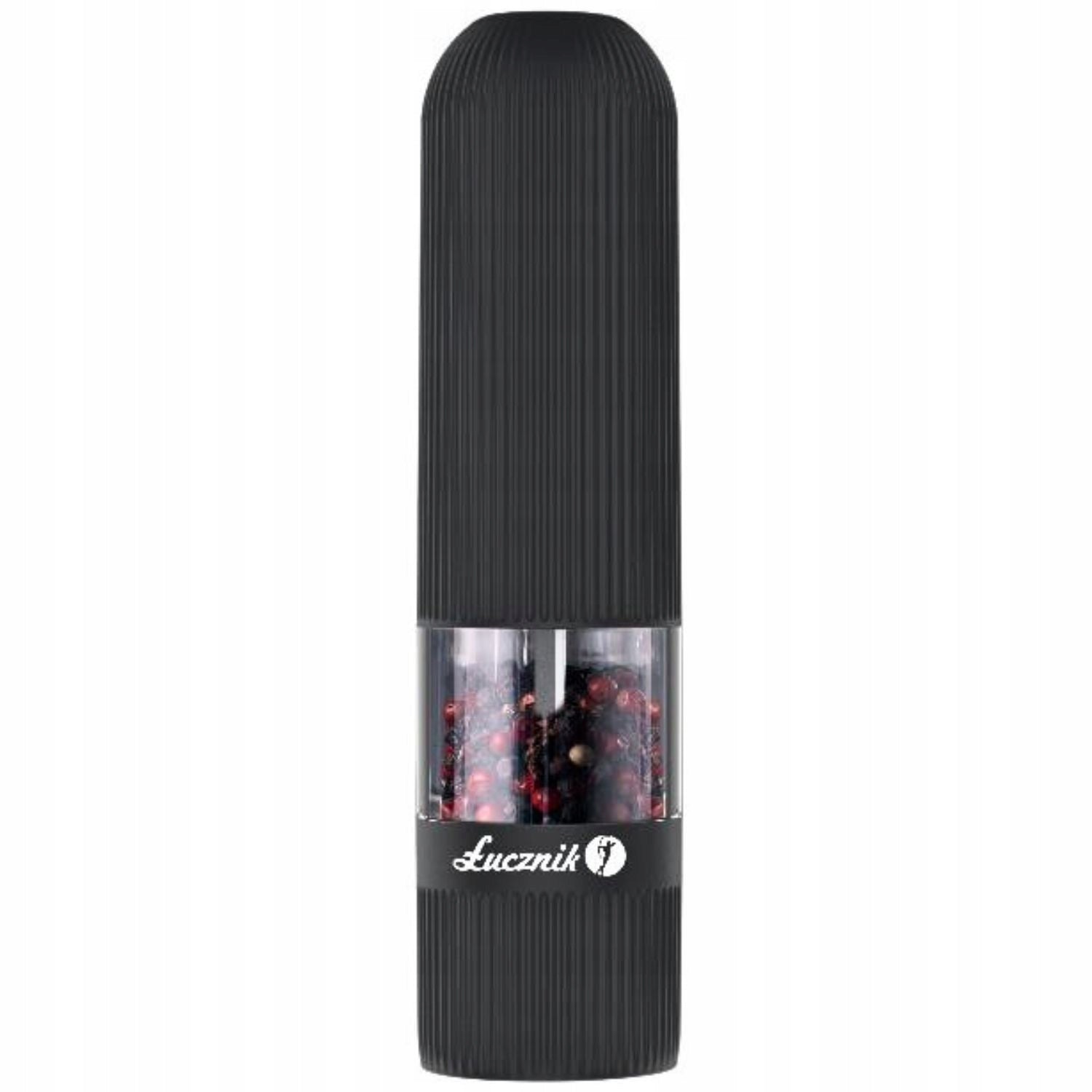 Electric Grinder for Pepper Salt Spices Ceramic Adjustment LED Black Brand Łucznik