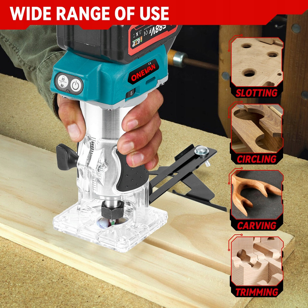 Electric Hand Trimmer Edge milling machine top spindle Wood Router Supply voltage 20 V