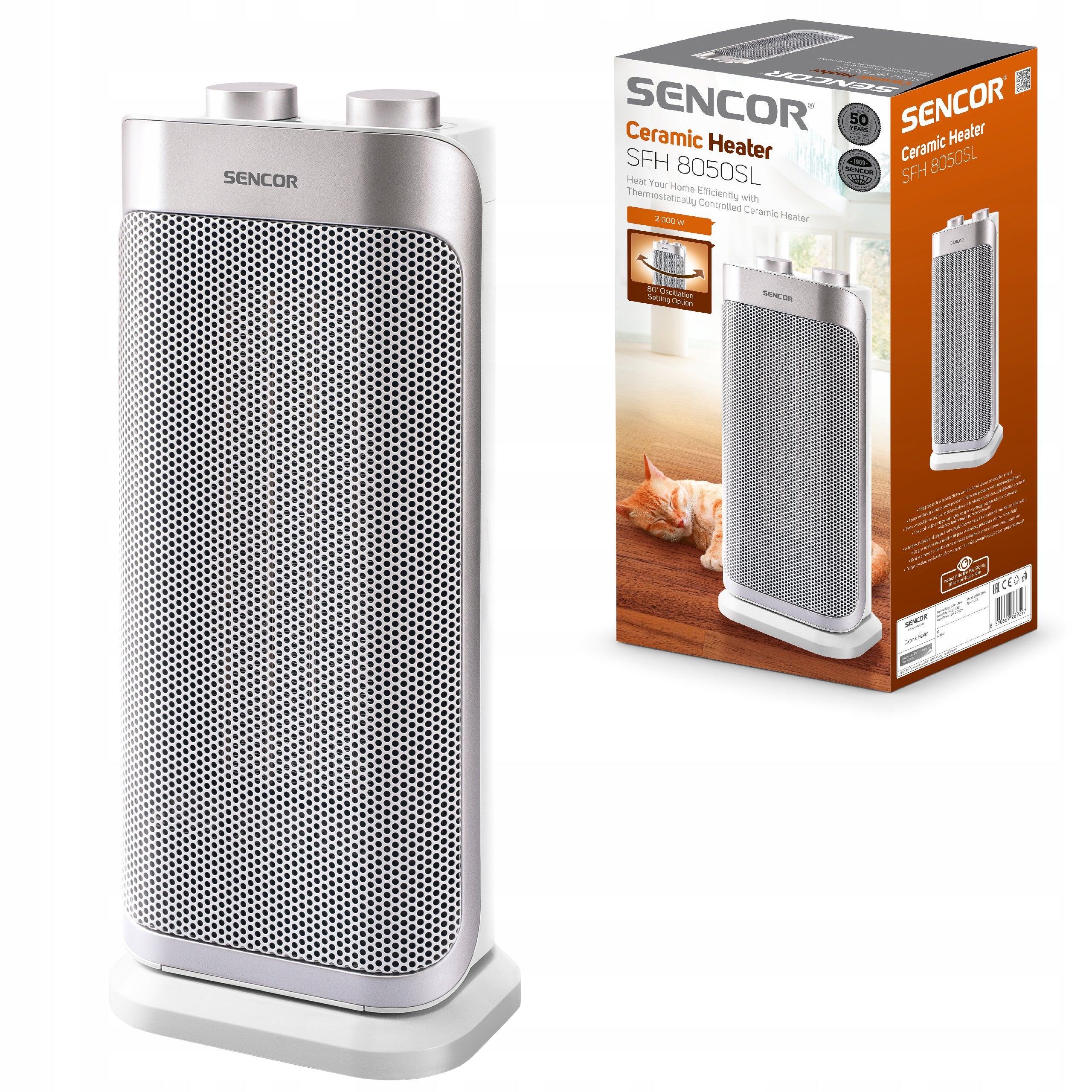 Electric Heater Sencor SFH 8050SL 2in1 2000W