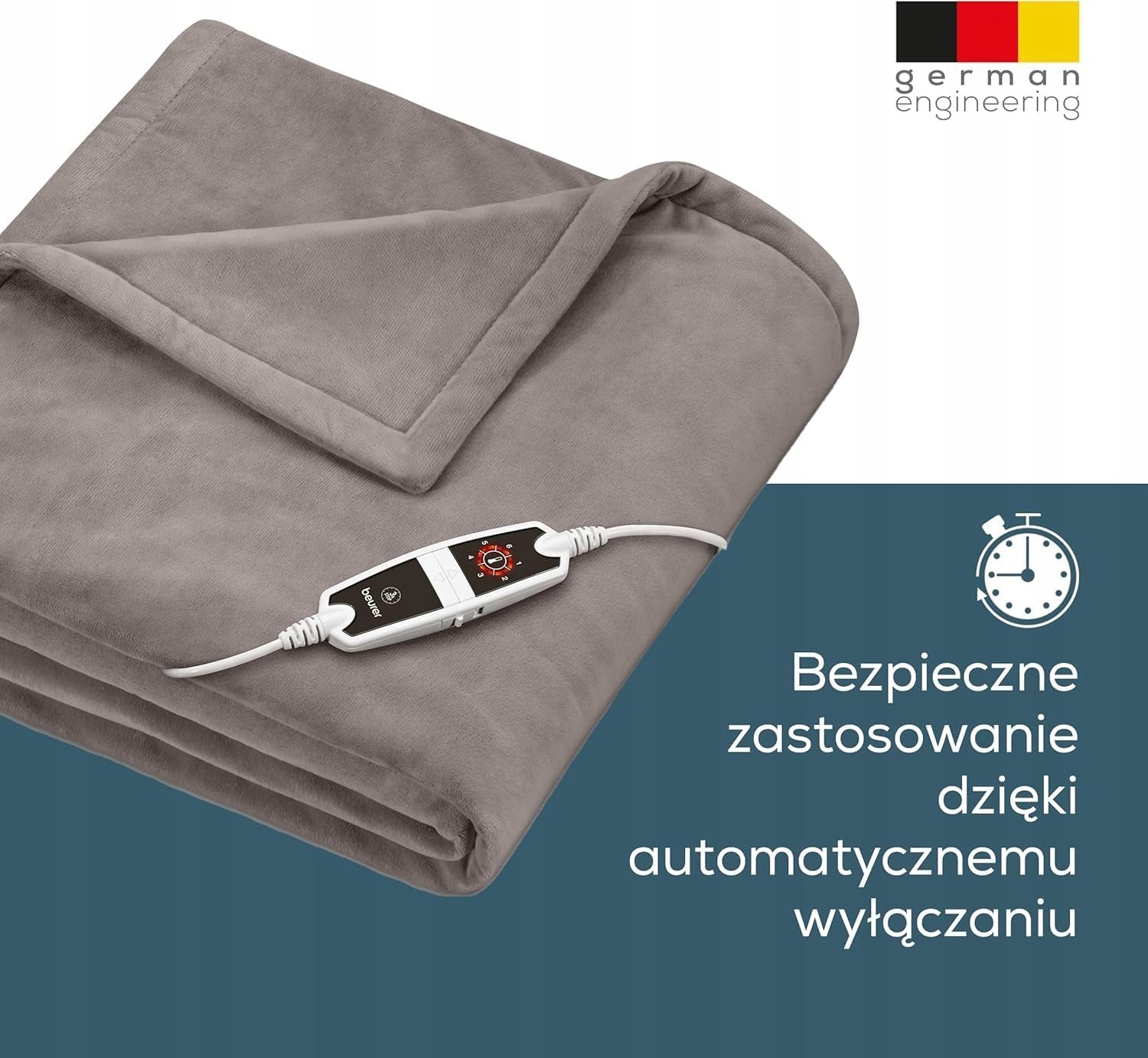 Electric Heating Blanket Beurer HD 150 XXL Taupe 200x150 cm 6 Levels Manufacturer code 4211125400262