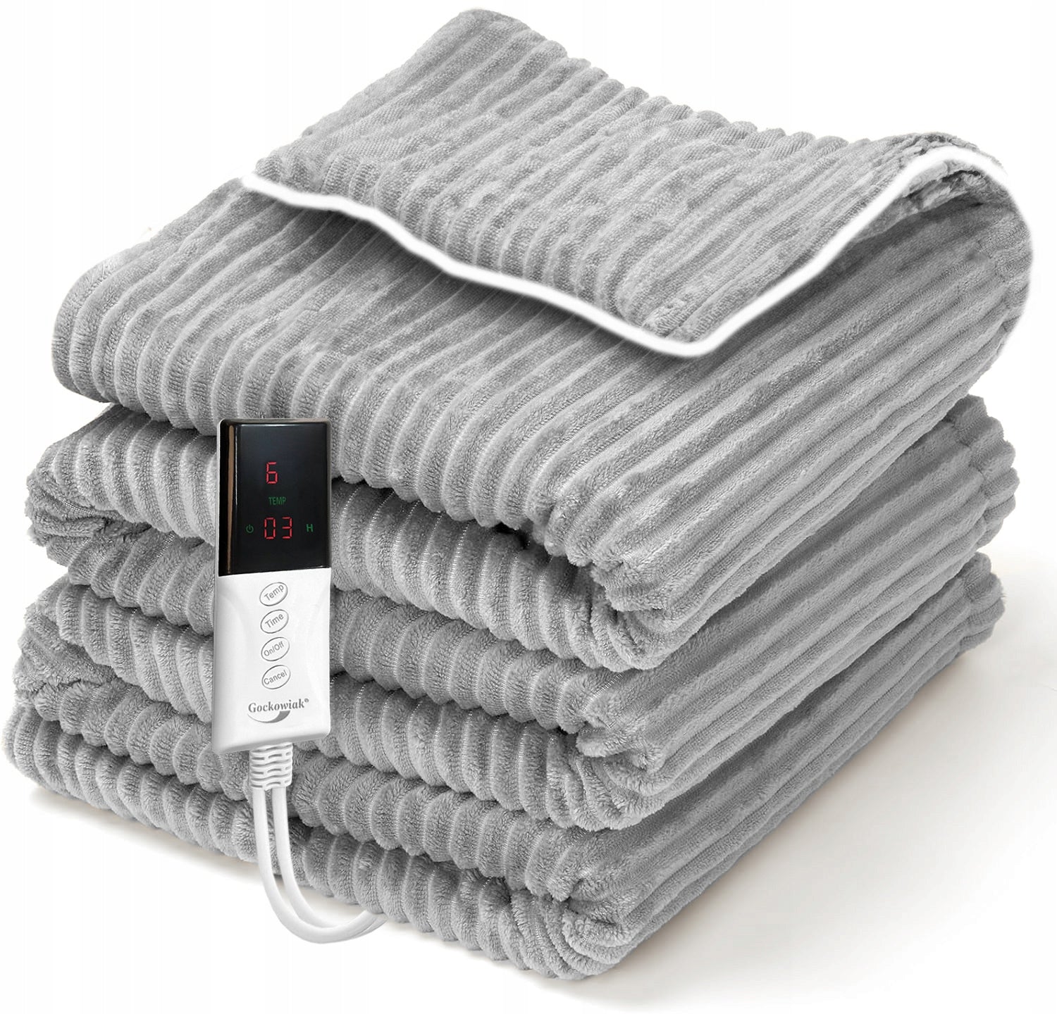 Electric Heating Blanket Large 180 cm Fleece Heating Mat 160W + Remote Control Batteries included no
