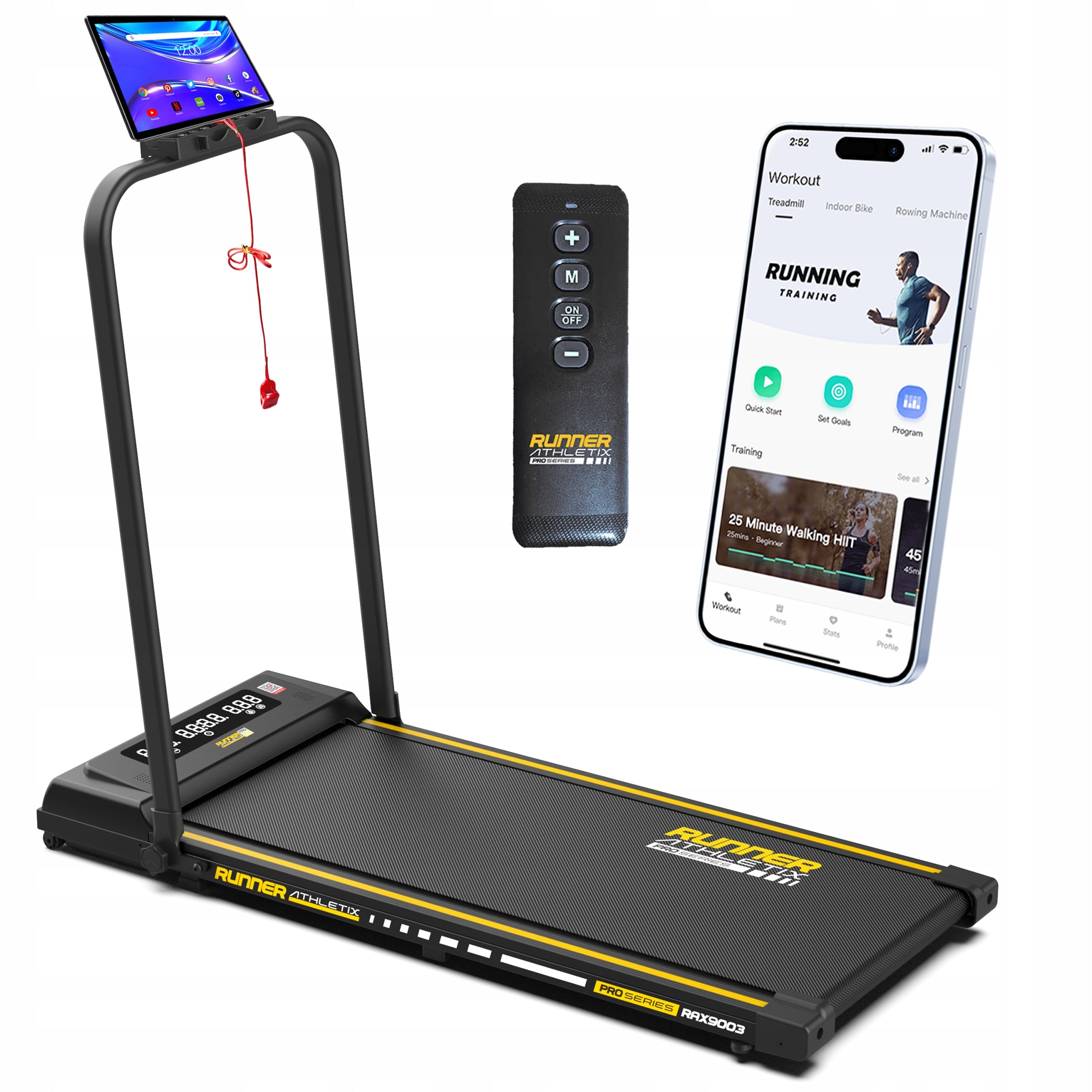 Electric Home Folding Treadmill Walkingpad Runner QUIET 12km/h RAX9003