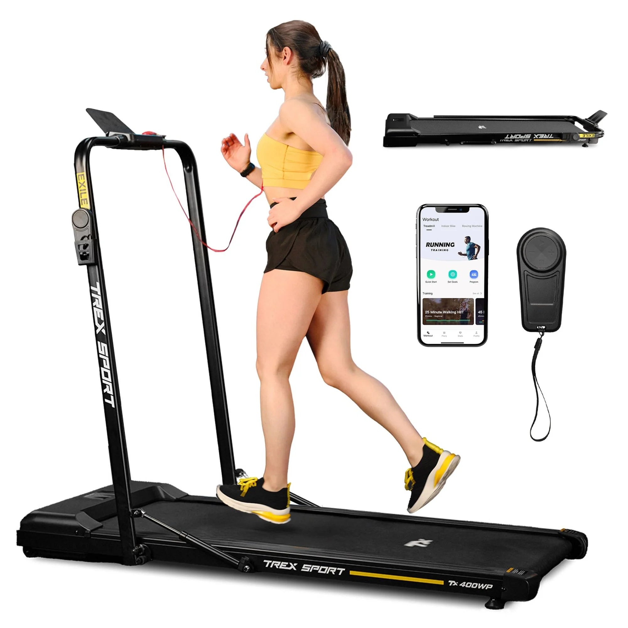 Electric Home Treadmill Folding for Walking 1-12 KM/H EXILE TREX SPORT