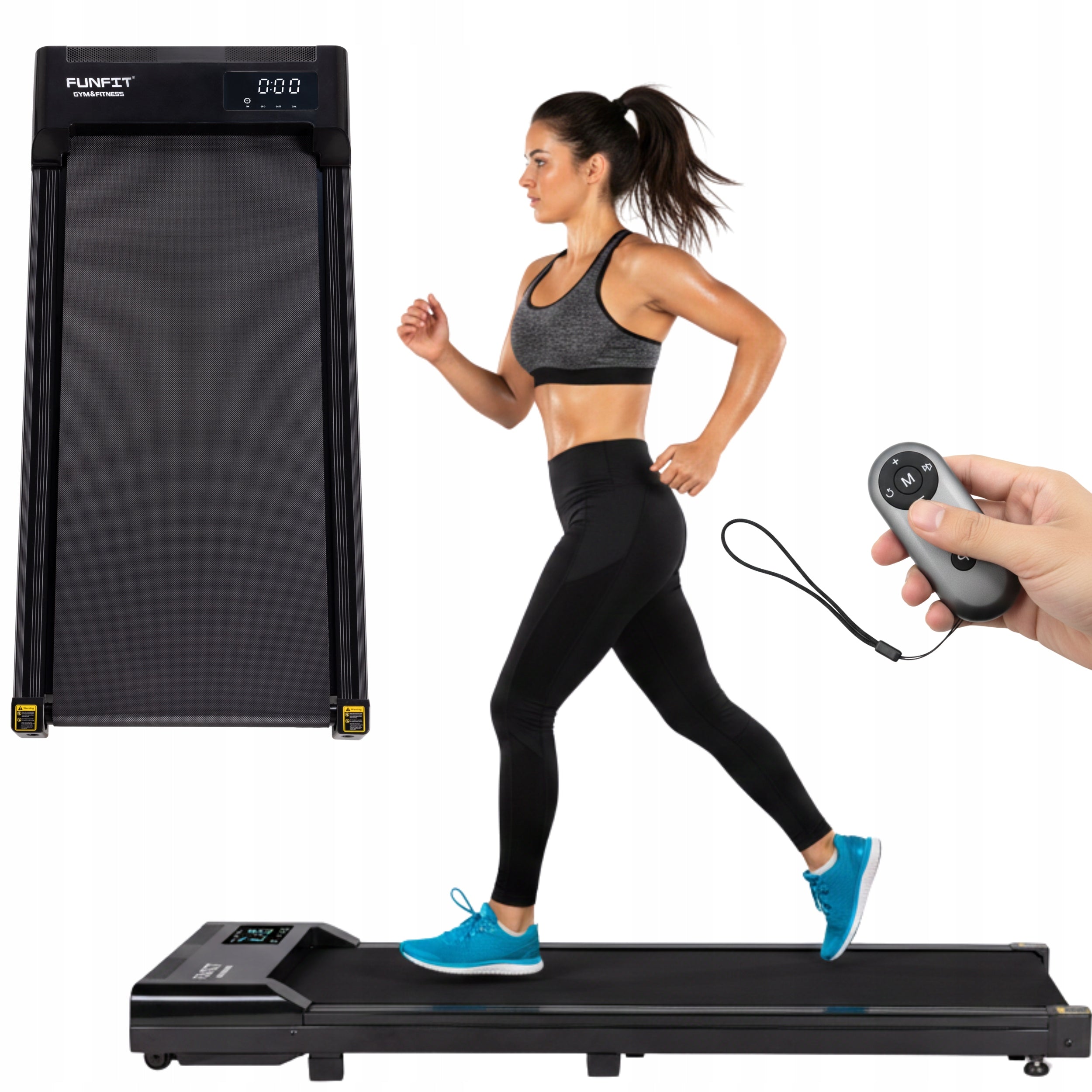 Electric Home Treadmill Walking Pad 120kg Bluetooth FUNFIT